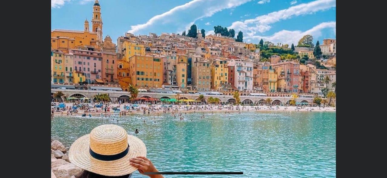 Menton Centre Vue Imprenable Sur Mer Et Jardin Bioves Eksteriør bilde